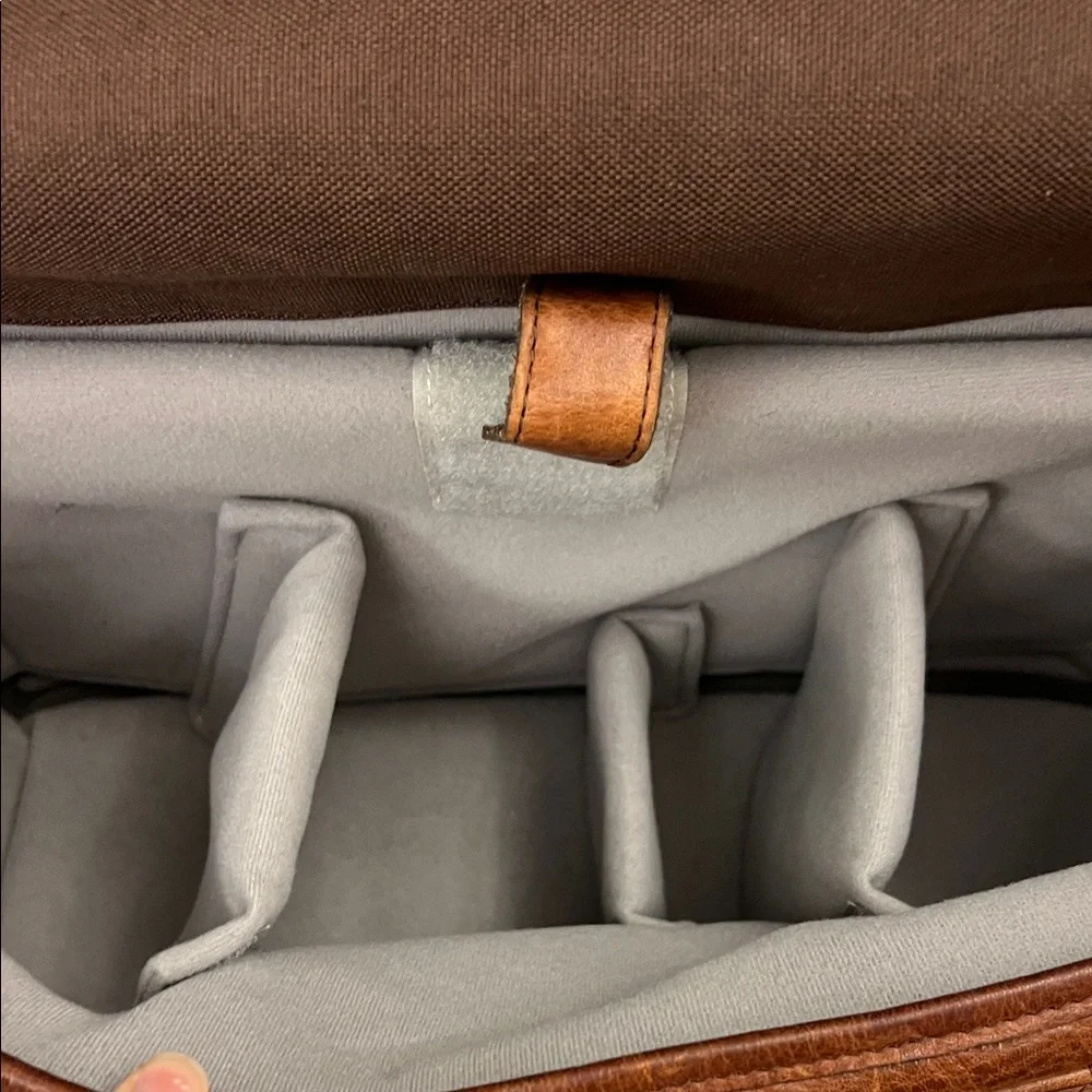 Classic Brown Leather Camera Bag